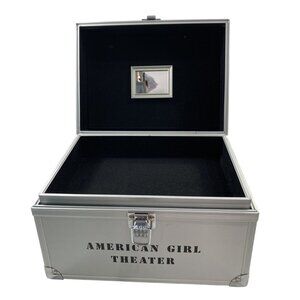 American Girl Doll Silver Theater Trunk Performance Case Travel Storage Toy Box